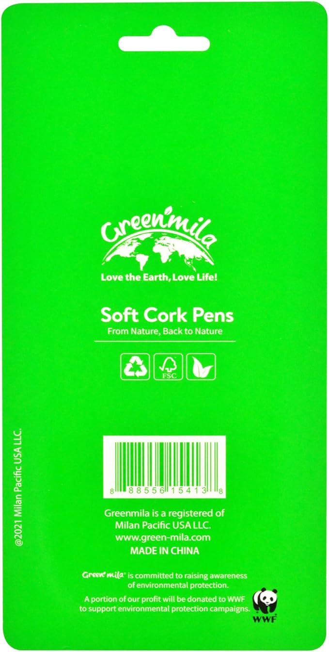 Green Mila Durable Pens, 1.0mm Ballpoint Pens Premium Writing Quality for School, Home & Daily Use - Pack of 4