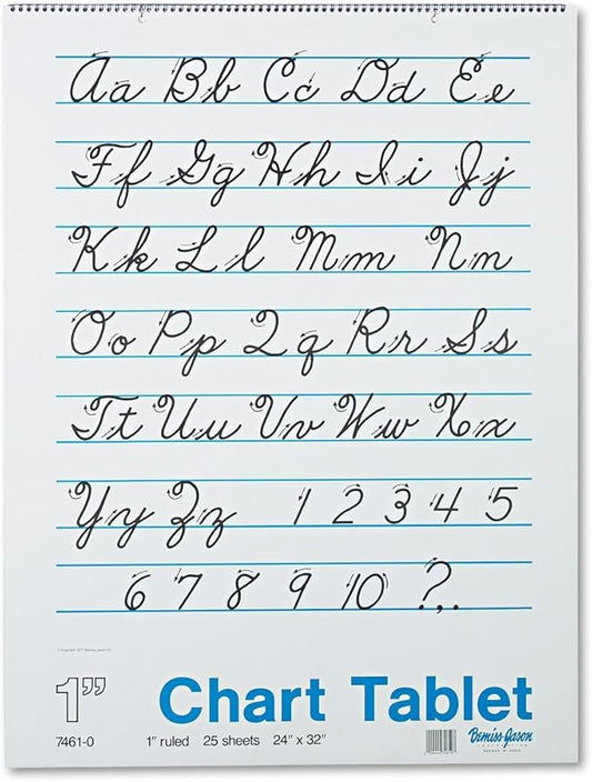 Pacon Chart Tablets Cursive Cover, 32 x 24, 1 (PAC-74610)