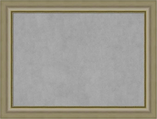 Amanti Art Silver Framed Magnetic Board 25x33 Medium Vision Board for use with Magnets, 100% Metal Sheet to Display Items as Office Decor or for Home Organization in mudroom, Kitchen or Kids Room