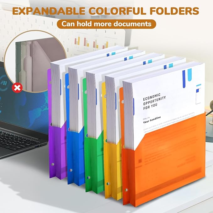 JoyCat 3 Ring Binder Clipboard with Storage,12.4"x10.2"Magnetic Clipboard Folder with 5 Expandable Folders,Refillable Lined Notepad (11" x 8.5"),Ideal for School Office Nursing(Dark Green)