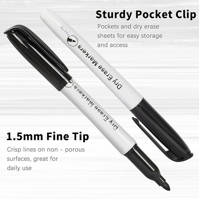 Birebebys 108 Count Dry Erase Markers Bulk, Fine Tip Whiteboard Markers for Kids Teachers, Dry Erase Pens Bulk Pack for Classroom Home, Back to School Supplies
