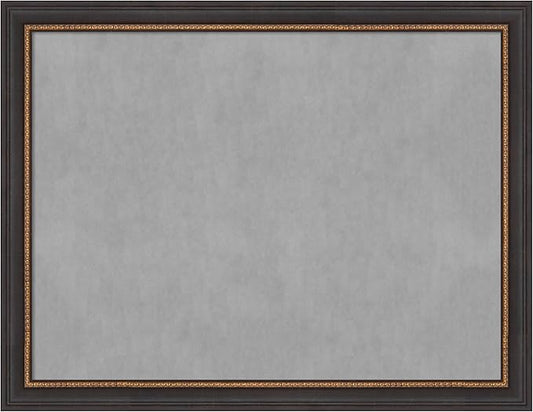 Amanti Art Black Framed Magnetic Board 21x27 Medium Vision Board for use with Magnets, 100% Metal Sheet to Display Items as Office Decor or for Home Organization in mudroom, Kitchen or Kids Room