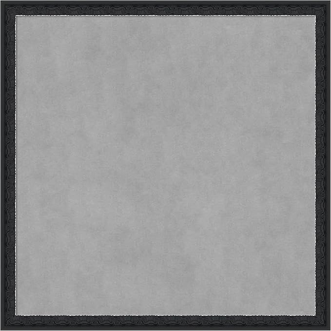 Amanti Art Black Framed Magnetic Board 26x26 Medium Vision Board for use with Magnets, 100% Metal Sheet to Display Items as Office Decor or for Home Organization in mudroom, Kitchen or Kids Room