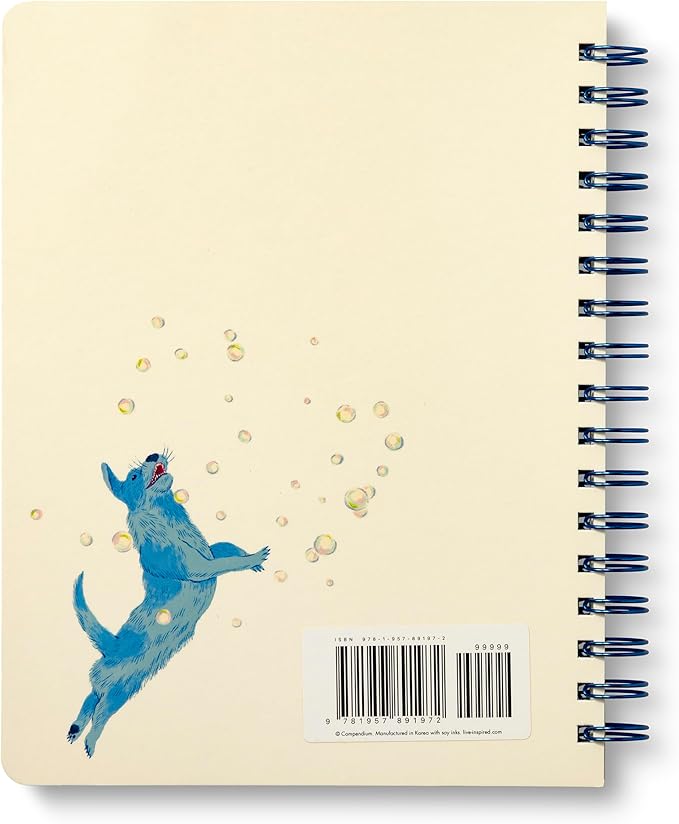 Compendium Spiral Notebook – Expect the Best Things to Happen Today – A Designer Spiral Notebook with 192 Lined Pages, College Ruled, 7.0" W x 9.25" H
