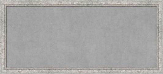 Amanti Art Silver Framed Magnetic Board 23x51 Oversize Vision Board for use with Magnets, 100% Metal Sheet to Display Items as Office Decor or for Home Organization in mudroom, Kitchen or Kids Room