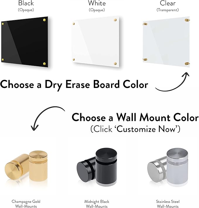 Ships Next Day, Made in USA - Acrylic Dry Erase Board | Non-Magnetic Dry Erase Board | Hanging Frameless White Board | Acrylic for Office, School and Home Walls | for Kids & Adults (White - 24x30)