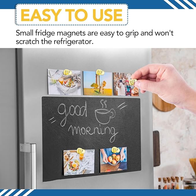 LOVIMAG Fridge Magnets 25 Pcs Refrigerator Whiteboard Small Strong Magnet Classroom Kitchen Accessories Decorative Locker Set Decor Must Haves Office Calendar Refrigerador Magnetic Cute Crafts Gold