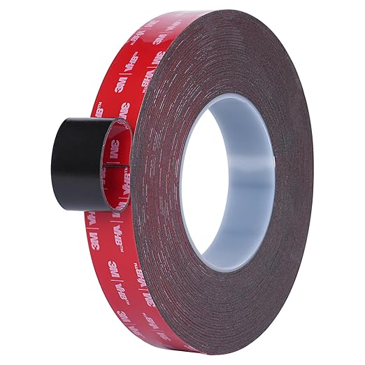 Double Sided Tape Heavy Duty, Waterproof Mounting Foam Tape, 36.5ft Length, 0.8in Width, High Temperature Resistant Adhesive Tape for Car, LED Strip Light, Office Decor, Uses 3M VHB 5952 Raw Material