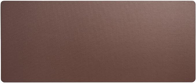 DACASSO Leatherette Keyboard/Mouse Desk Mat- Luxury Leatherette Desk Blotter for Writing - Executive Desk Surface Protector - (Brown, 30" x 12.5")