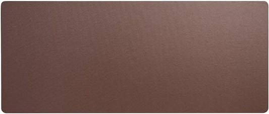 DACASSO Leatherette Keyboard/Mouse Desk Mat- Luxury Leatherette Desk Blotter for Writing - Executive Desk Surface Protector - (Brown, 30" x 12.5")