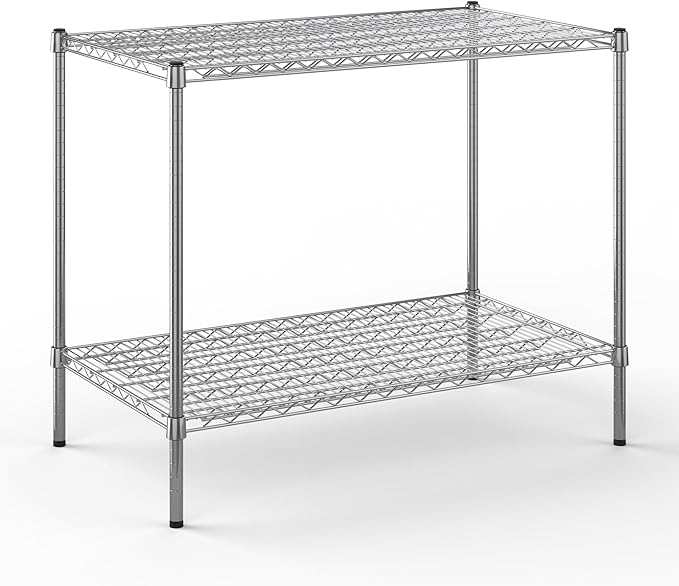 Regal Altair 24" Deep x 42" Wide x 34" Height Wire Shelving Kit | 2-Tier | NSF Commercial Storage Rack Unit