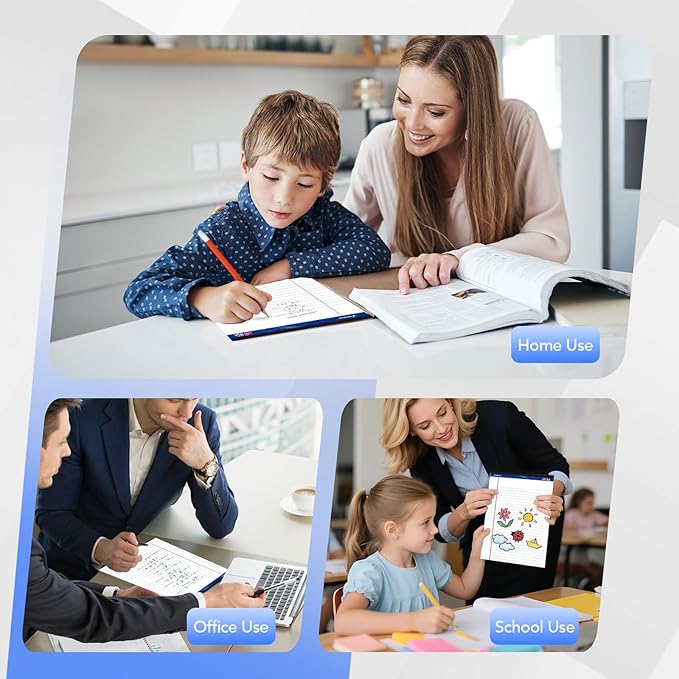 WritePads Legal Pad 8.5 x 11 Note Pad, Wide Ruled Writing Pad, White Paper, 6-Pack, 50 Sheets Per Pad, Micro-Perforated Notepad, Office Supplies (KSU-8331) - Made in the USA