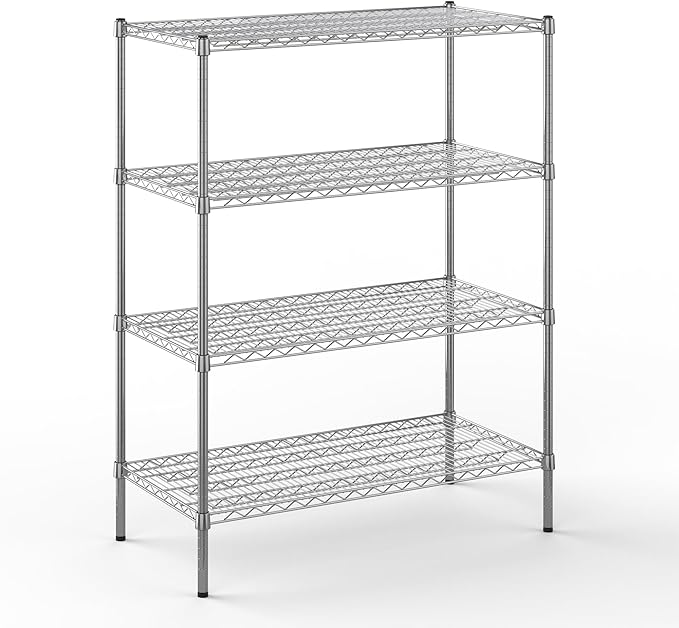Regal Altair 21" Deep x 42" Wide x 54" Height Wire Shelving Kit | 4-Tier | NSF Commercial Storage Rack Unit