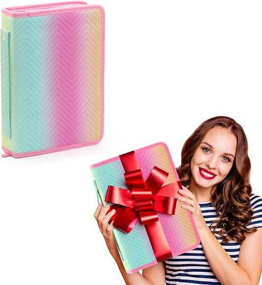 Daerthotk Colored Pencil Case 72 Slots Pencil Holder with Zipper Closure Large Capacity for color Pencils, Portable Colored Case Organizer for Artist