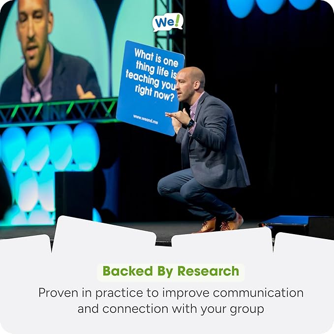 We! Connect Cards - Conversation Cards to Build Trust & Connection - Ideal Office Games, Ice Breakers & Educational Team Building Games - Featured by TEDx (60 Color-Coded Pieces)