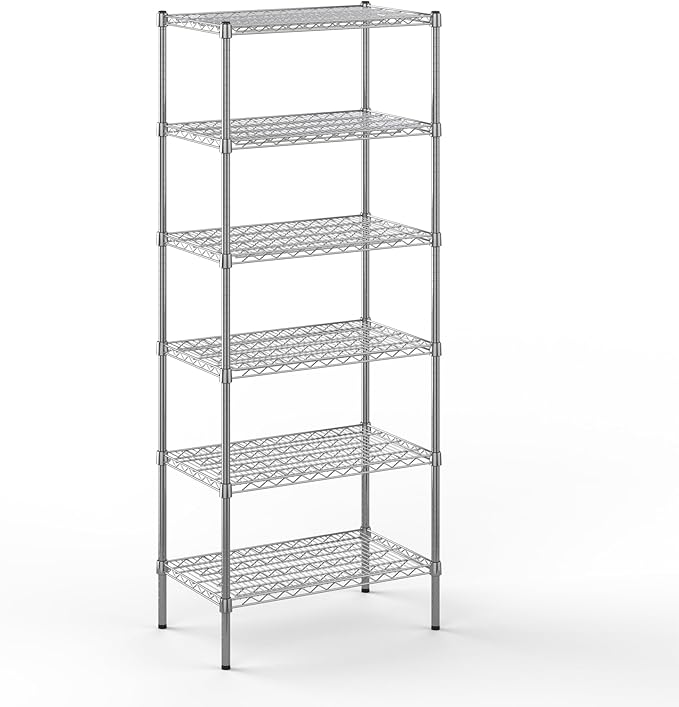 Regal Altair 18" Deep x 30" Wide x 74" Height Wire Shelving Kit | 6-Tier | NSF Commercial Storage Rack Unit