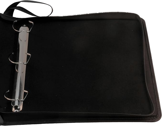 Ursae Minoris 3 D-Ring Large Format Zipper Binder for Up to 600 Sports/Trading Cards - Dark Blue