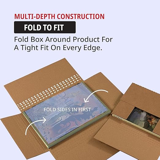Tape Logic Literature Mailer, 12 1/8" x 9 1/8" x 2", Kraft (Pack of 50) Easy-fold mailer document, catalog, brochures, books.