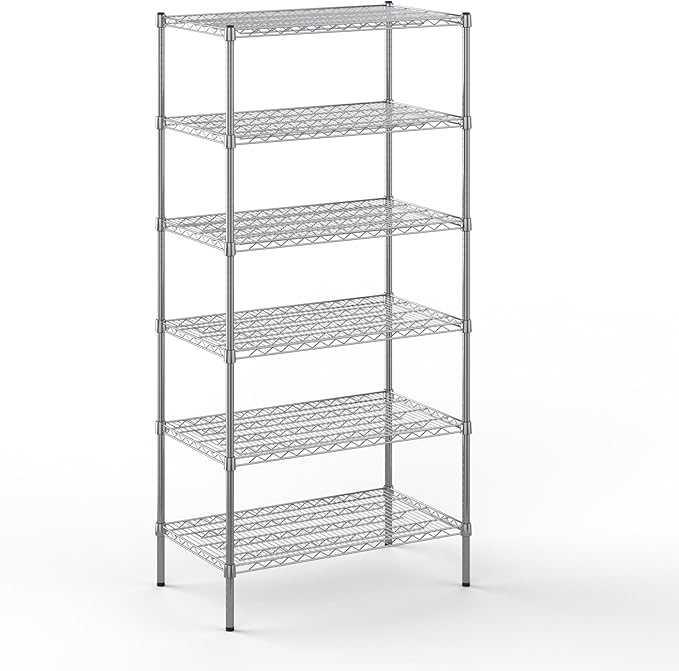 Regal Altair 21" Deep x 36" Wide x 74" Height Wire Shelving Kit | 6-Tier | NSF Commercial Storage Rack Unit