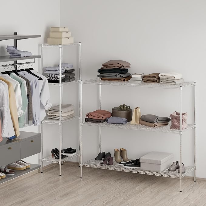 Regal Altair 24" Deep x 60" Wide x 54" Height Wire Shelving Kit | 3-Tier | NSF Commercial Storage Rack Unit