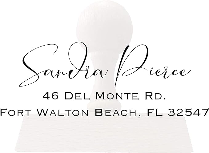 Custom Address Stamp Personalized Self Inking Stamps Custom Return Address Stamper Wedding Favor Stamp Rubber Stamper (No Ink)