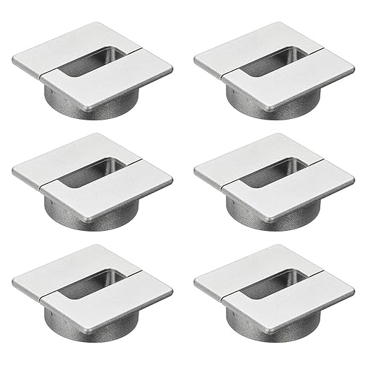 PATIKIL 2.8inch Desk Grommet, 6Pcs Cable Grommet Wire Management Cable Hole Cover Cord Organizer for Office Home Table Countertop, Silver