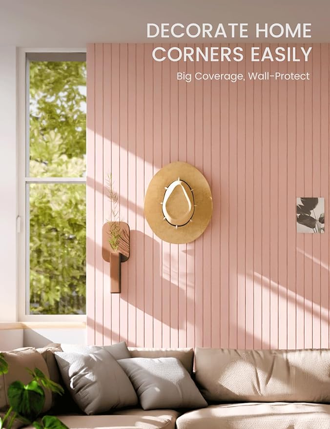 Fluxynara Large Felt Bulletin Board 48" x 36" Cork Board Alternative-12 Pack with 70 Safe Removable Adhesive Tabs, Cork Boards for Walls Cork Board for Home Office Classroom Pin Board (Pink)