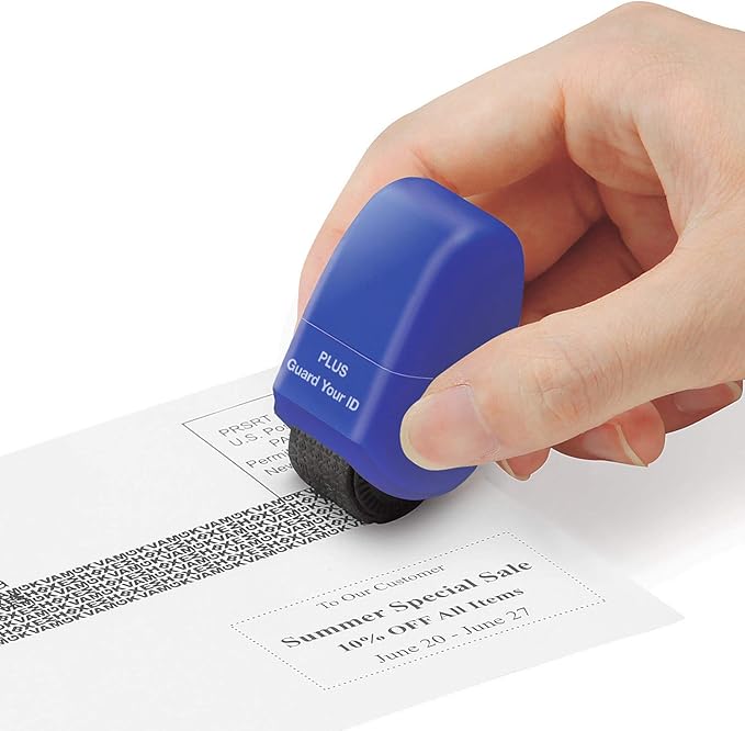Guard Your ID Identity Protection Stamp Roller, Blue, IS-520CM
