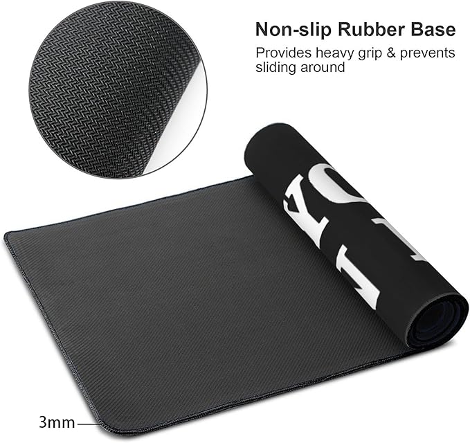 OHORTEB Custom Mouse Pad with Photo, Personalized Image Text Laptop Desk Mat, Customized Non-Slip Waterproof Desk Writing Pad for Office Home (Custom, 16in x 35.5in)