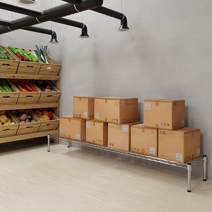 Regal Altair 14" Deep x 72" Wide x 8" Height 1-Tier Wire Shelving Kit | NSF Commercial Storage Rack Unit