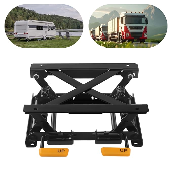 Car Seat Height Adjuster, 2.76-5.12 Inches Lifting Height Car Seat Lifter Bracket by Hand Pedals, Seat Lifting Base