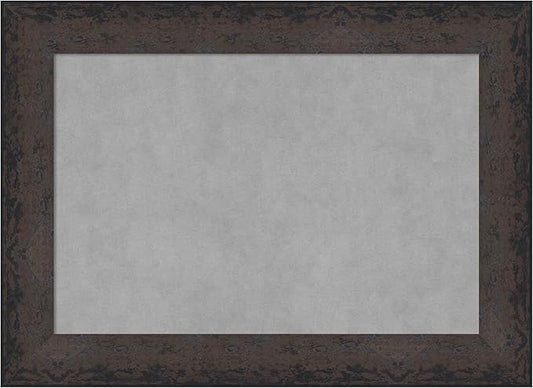 Amanti Art Black Framed Magnetic Board 21x29 Medium Vision Board for use with Magnets, 100% Metal Sheet to Display Items as Office Decor or for Home Organization in mudroom, Kitchen or Kids Room