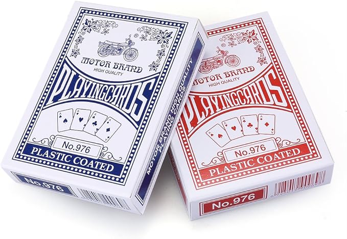 LotFancy Playing Cards Bulk, 144 Decks of Cards - 72 Blue and 72 Red, Poker Size Standard Index, for Blackjack, Euchre, Canasta Card Game, Casino Grade