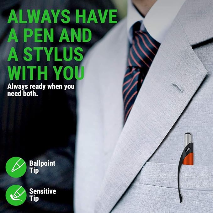 Personalized Pens With Custom Logo or Text-350 Pack Bulk-for Businesses, Parties, and Events, 2 in 1 Ballpoint Pen & Capacitive Stylus for Touchscreen Devices, Click Action, Black Ink, Black
