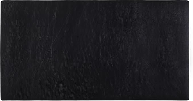 Node Leather - Genuine Leather Desk Pad - Executive Real Leather Desk Mat - Rustic Black (18.75" x 35.75")