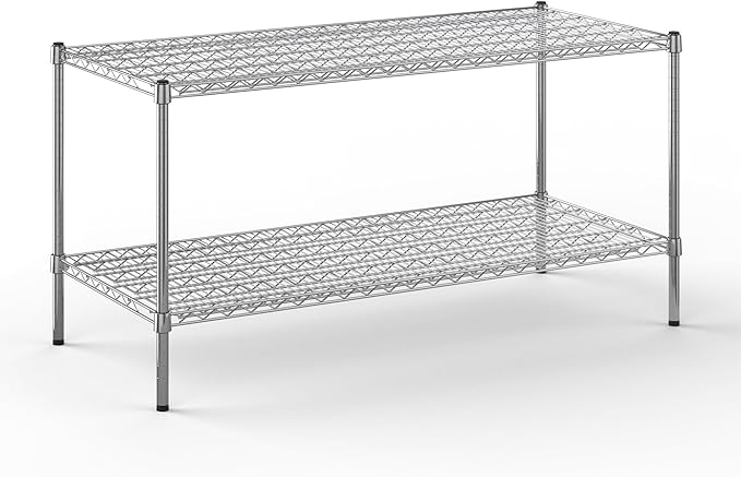 Regal Altair 24" Deep x 54" Wide x 27" Height Wire Shelving Kit | 2-Tier | NSF Commercial Storage Rack Unit