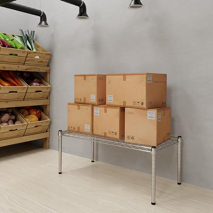 Regal Altair 18" Deep x 36" Wide x 14" Height Wire Shelving Kit | 1-Tier | NSF Commercial Storage Rack Unit
