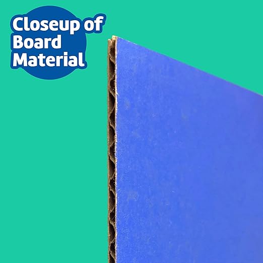 Flipside Products 36” x 48” Project Boards for Presentations, Science Fair, School Projects, Event Displays and Trifold Picture Board, Proudly Made in USA - Assorted Colors - 10 Pack