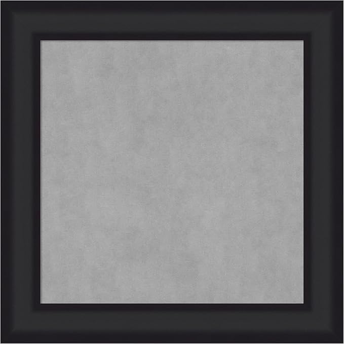 Amanti Art Black Framed Magnetic Board 15x15 X-Small Vision Board for use with Magnets, 100% Metal Sheet to Display Items as Office Decor or for Home Organization in mudroom, Kitchen or Kids Room