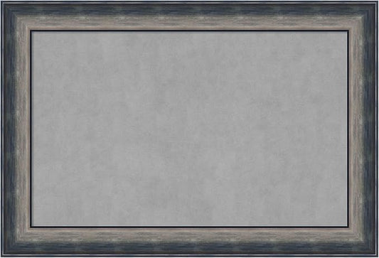 Amanti Art Silver Framed Magnetic Board 26x38 Large Vision Board for use with Magnets, 100% Metal Sheet to Display Items as Office Decor or for Home Organization in mudroom, Kitchen or Kids Room