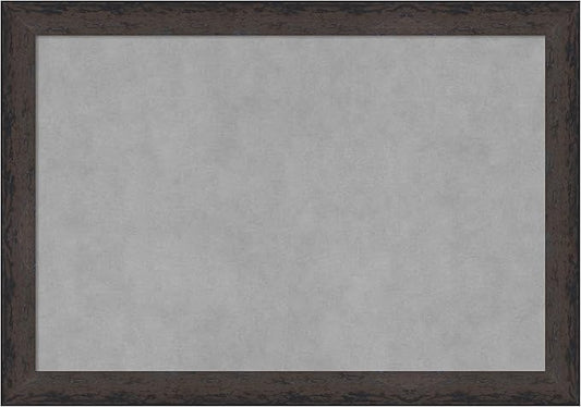 Amanti Art Black Framed Magnetic Board 19x27 Medium Vision Board for use with Magnets, 100% Metal Sheet to Display Items as Office Decor or for Home Organization in mudroom, Kitchen or Kids Room