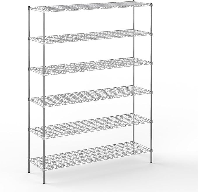 Regal Altair 21" Deep x 72" Wide x 96" Height Wire Shelving Kit | 6-Tier | NSF Commercial Storage Rack Unit