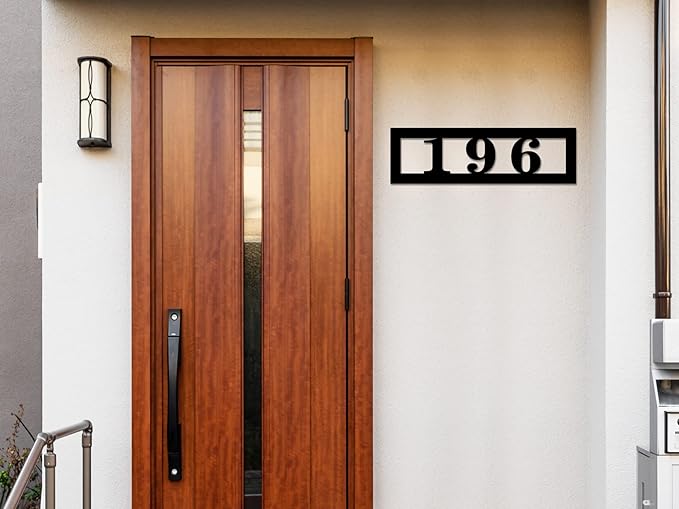 Personalized Horizontal House Numbers for Outside, house numbers for outside modern ，Personalized Address Numbers, Custom House Numbers, Personalized Outdoor Metal Address Sign