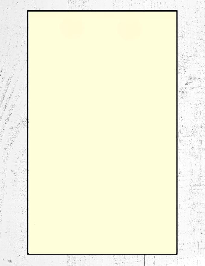 Colored Copy Writing and Printing Paper, 20 Pound, 75 GSM, 8.5"x14"/ Legal Size, 500 Sheets Per Ream. (2500, Ivory)