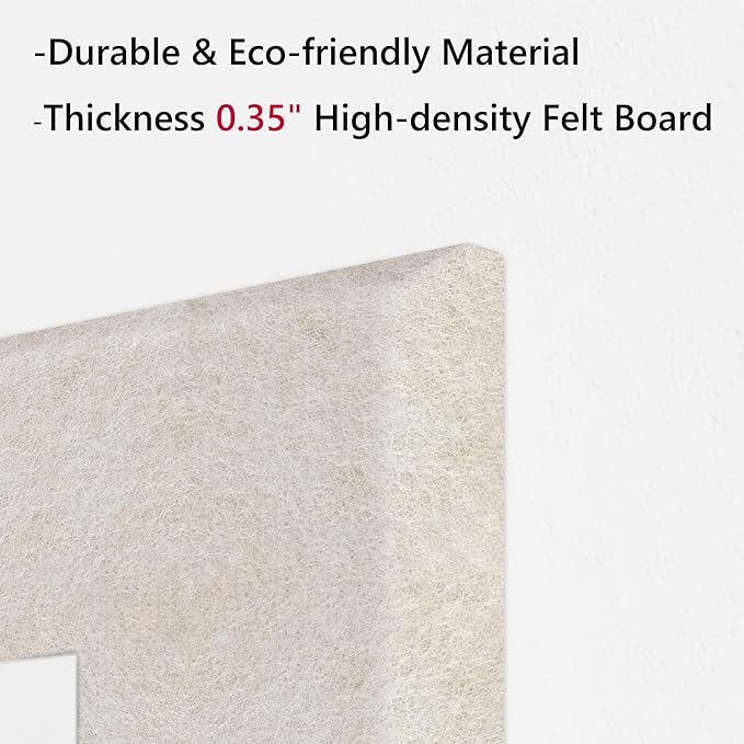 Neatsure Large Cork Board for Wall, 36" x 24" Bulletin Board with Pushpins, 6 Panels Felt Tiles Tack Push Pin Board for Office, Light Tan