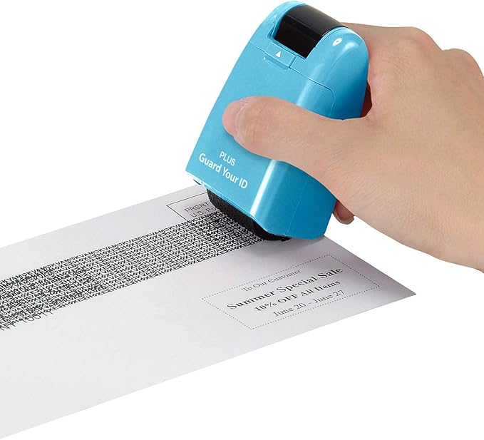 Guard Your ID Identity Protection Stamp Roller, Turquoise