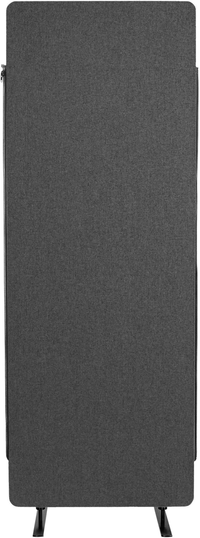 Stand Up Desk Store ReFocus Freestanding Noise Reducing Acoustic Room Wall Divider Office Partition (Ash Grey, 23.6" x 66", Zippered Extension Panel)