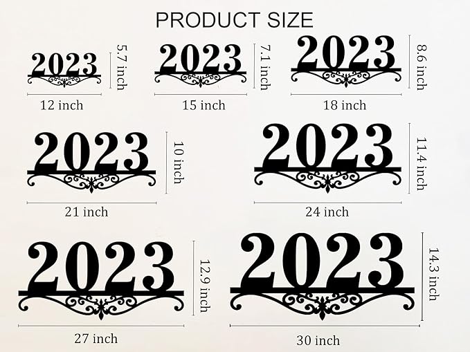 Personalized Horizontal House Numbers for Outside,Personalized Metal Address Sign for Outside, Horizontal Large Address Plaque, Modern House Numbers, Address Numbers,Address Signs for House