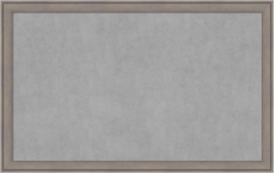 Amanti Art Grey Framed Magnetic Board 27x43 Large Vision Board for use with Magnets, 100% Metal Sheet to Display Items as Office Decor or for Home Organization in mudroom, Kitchen or Kids Room