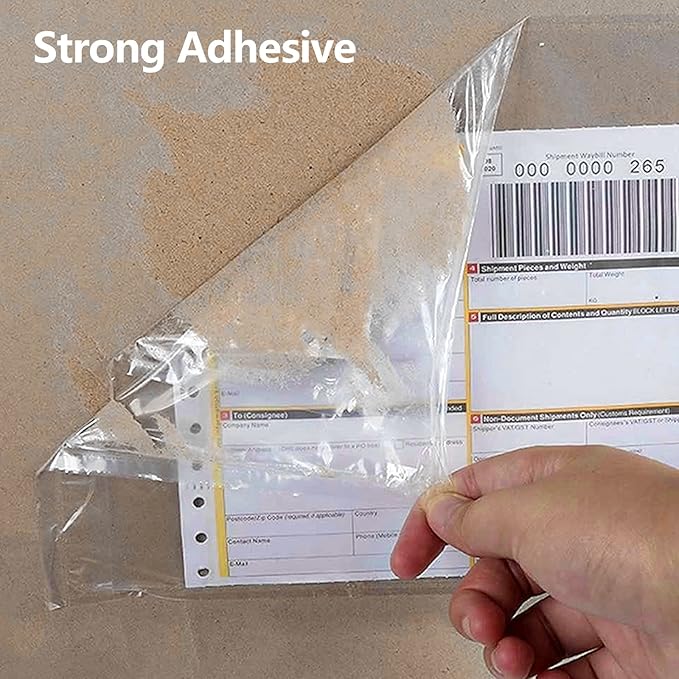 RyhamPaper Packing List Envelopes, Clear 7.5" x 5.5" Self Adhesive Shipping Labels Envelope Pouches (800 Pack)